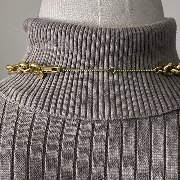 Gold Madewell Paper Clip style necklace 2 inch extender. - Picture 5 of 5